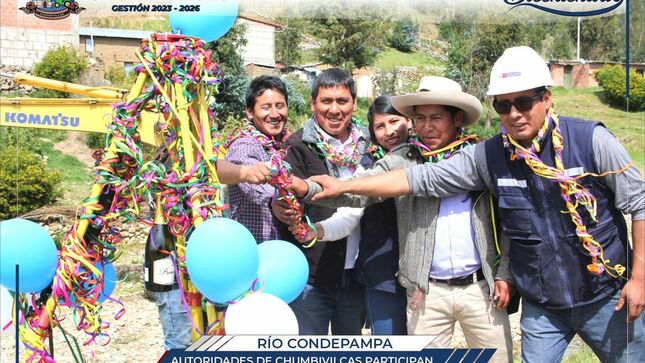 Inicia trabajo de limpieza y descolmatación del cauce del río Condepampa en Santo Tomás - Chumbivilcas
