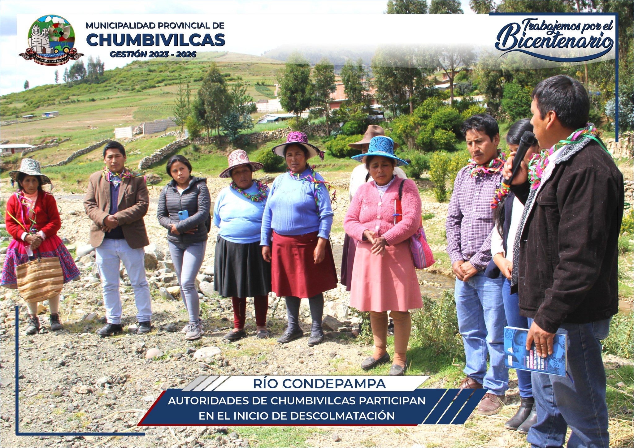 Inicia trabajo de limpieza y descolmatación del cauce del río Condepampa en Santo Tomás - Chumbivilcas