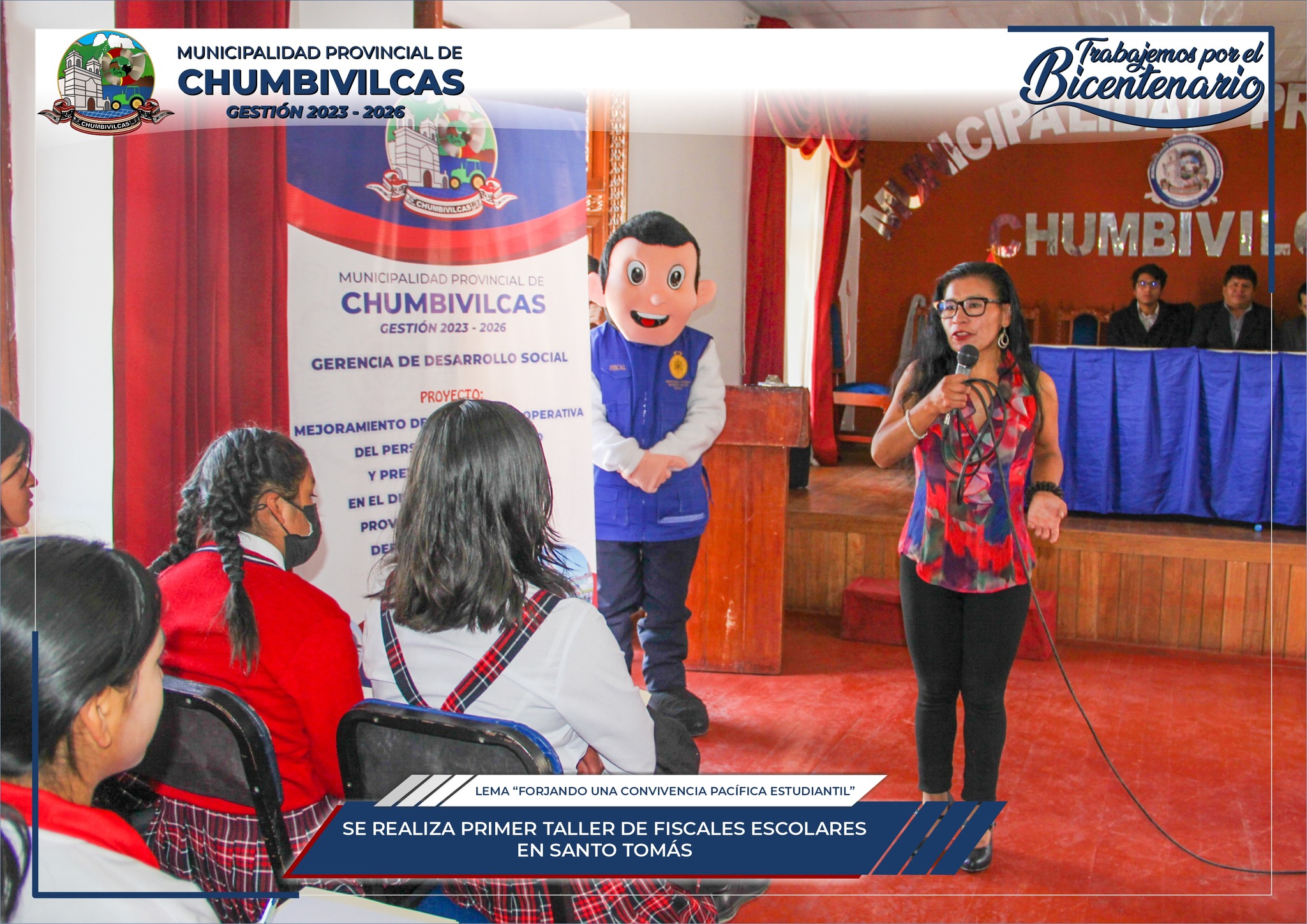 Chumbivilcas realiza primer taller de fiscales escolares en Santo Tomás