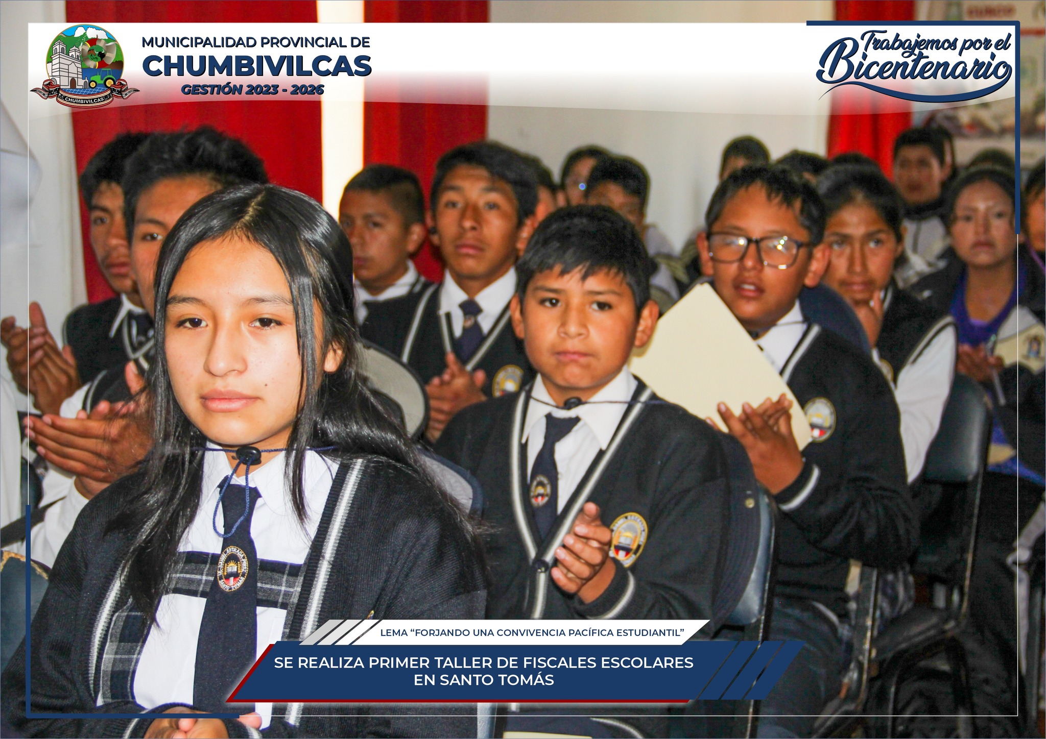 Chumbivilcas realiza primer taller de fiscales escolares en Santo Tomás