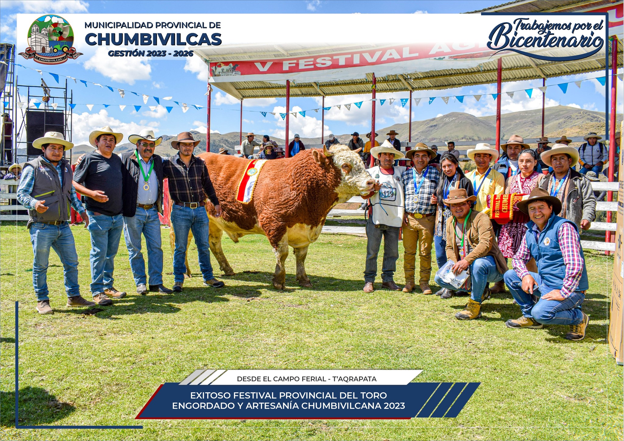 Se realiza con éxito el Festival provincial del toro engordado y artesanía chumbivilcana 2023
