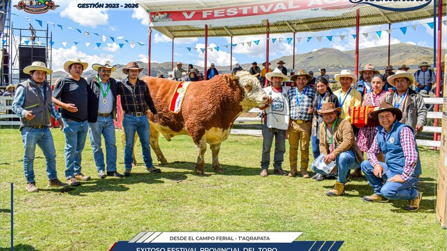 Se realiza con éxito el Festival provincial del toro engordado y artesanía chumbivilcana 2023