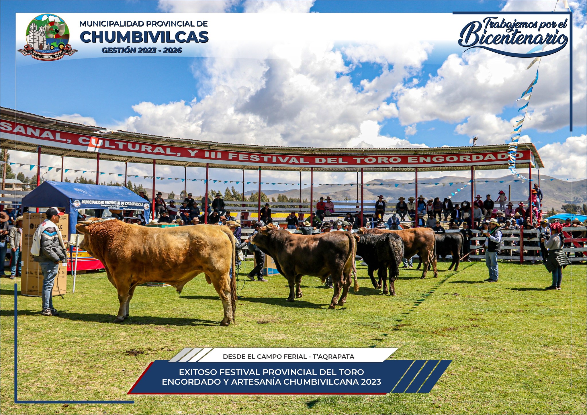 Se realiza con éxito el Festival provincial del toro engordado y artesanía chumbivilcana 2023