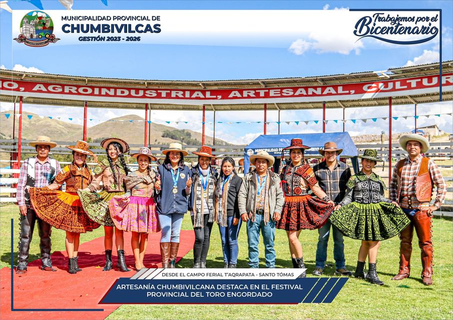 Artesanía chumbivilcana destaca en el Festival provincial del toro engordado en T'aqrapata
