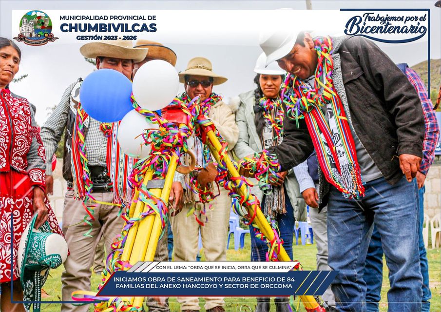 Municipalidad de Chumbivilcas inicia obra de saneamiento en el anexo Hanccoyo y sector Orccoma en el distrito de Santo Tomás