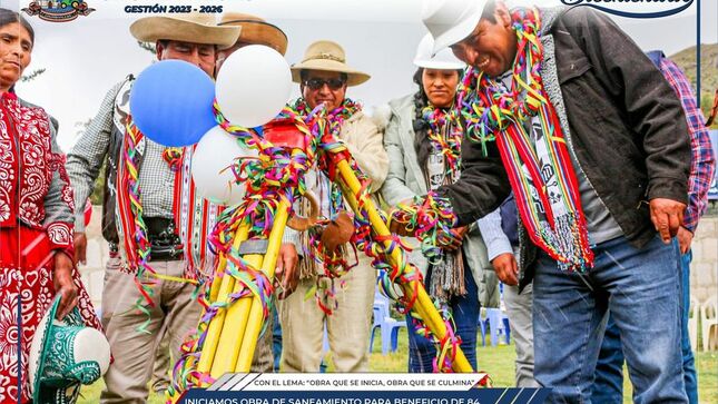 Municipalidad de Chumbivilcas inicia obra de saneamiento en el anexo Hanccoyo y sector Orccoma en el distrito de Santo Tomás