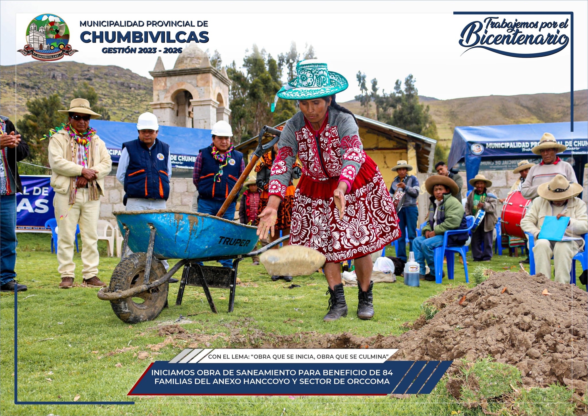 Municipalidad de Chumbivilcas inicia obra de saneamiento en el anexo Hanccoyo y sector Orccoma en el distrito de Santo Tomás