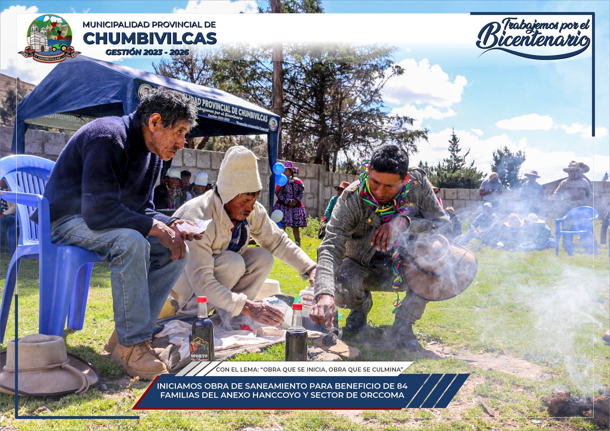 Municipalidad de Chumbivilcas inicia obra de saneamiento en el anexo Hanccoyo y sector Orccoma en el distrito de Santo Tomás