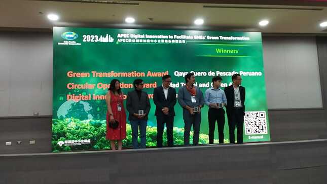 Empresa capacitada por Produce gana premio internacional en transformación verde