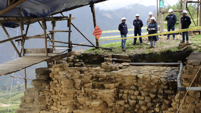 Obras en Kuelap