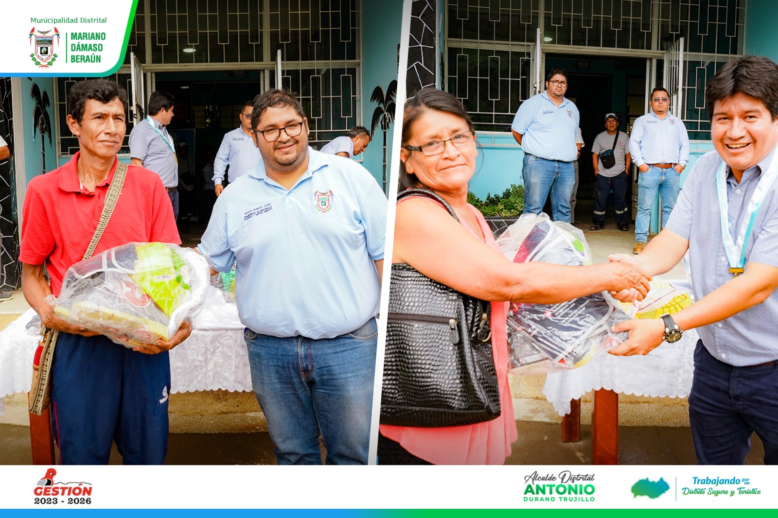 A las JASS de los caseríos del distrito