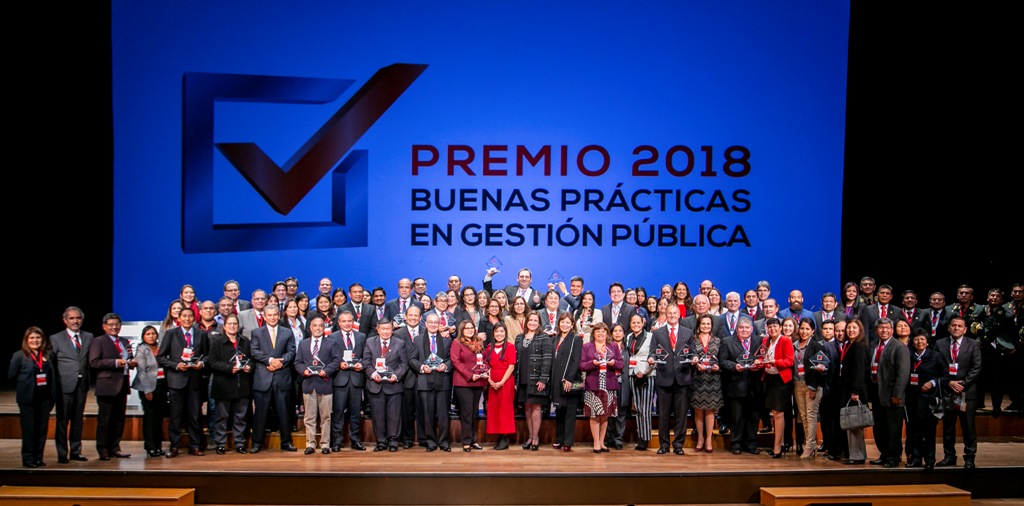 Ganador del Premio a las Buenas Prácticas en Gestión Pública 2018