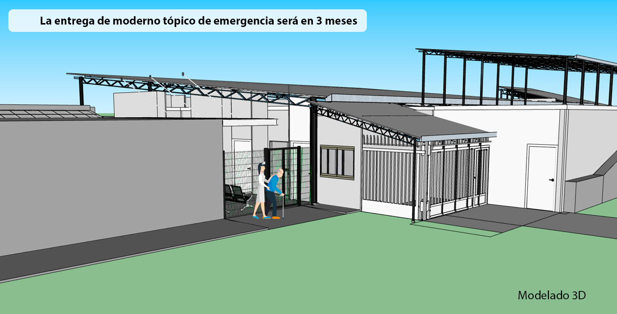 Moderna remodelación del tópico de emergencia se hará realidad en un plazo de tres meses