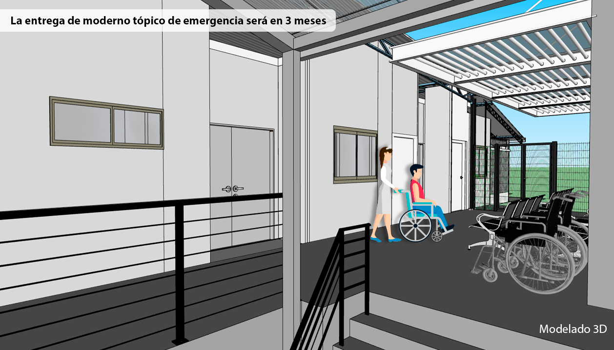 Moderna remodelación del tópico de emergencia se hará realidad en un plazo de tres meses