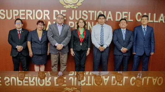 Presidenta de Corte del Callao, Teresa Soto Gordon, recibe visita de Federación Nacional de Trabajadores del Poder Judicial