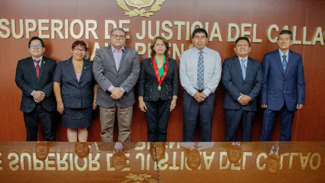 Presidenta de Corte del Callao, Teresa Soto Gordon, recibe visita de Federación Nacional de Trabajadores del Poder Judicial