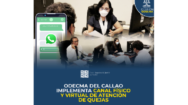 Odecma Callao implementa canales de atención de quejas física y virtual 