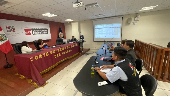 UETI Penal del Poder Judicial realizó visita de monitoreo al módulo del NCPP ado la Corte Superior del Callao