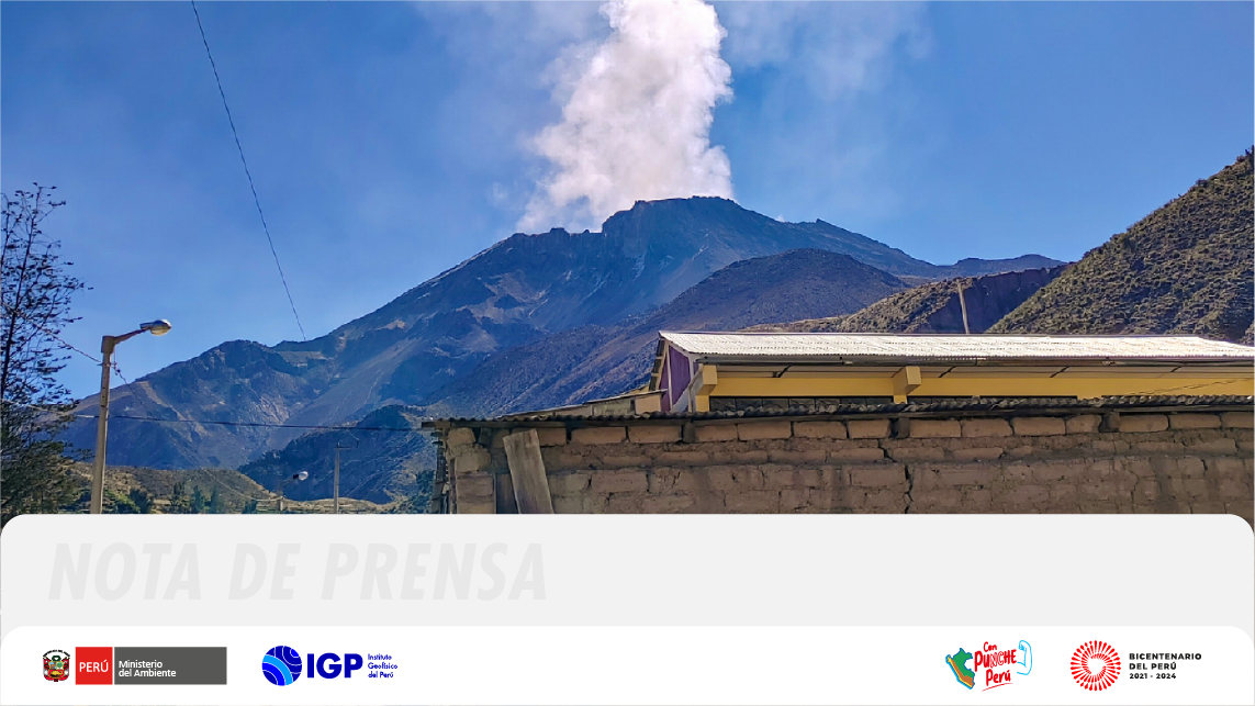 Volcán Ubinas: IGP recomienda elevar el nivel de alerta de amarillo a naranja