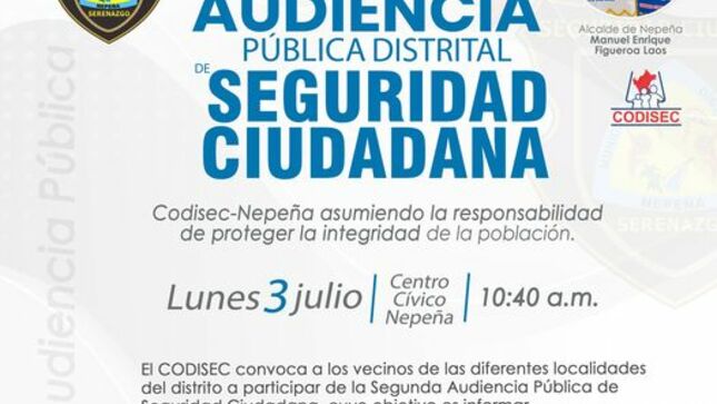 Segunda Audiencia Pública de Seguridad Ciudadana