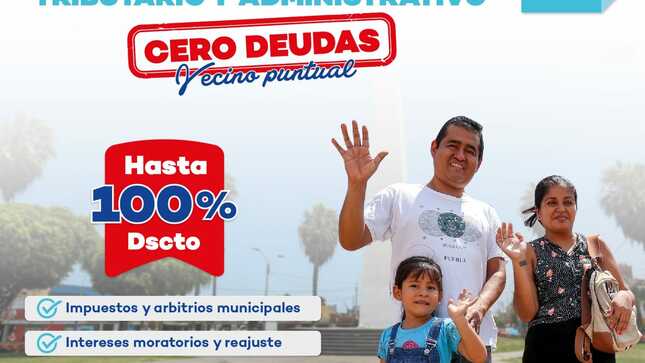 Vecino chalaco, aproveche este increíble beneficio.