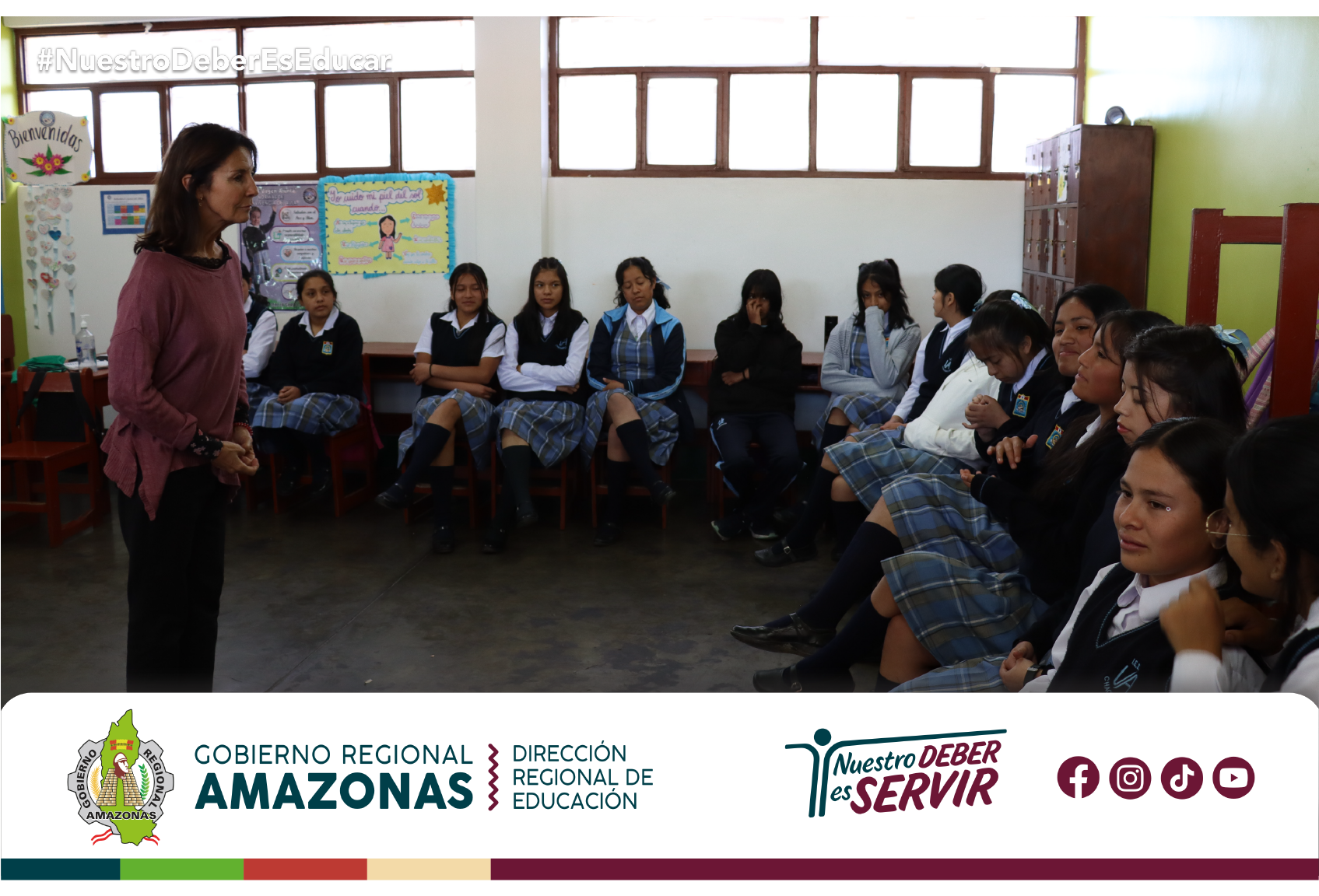 Técnicas de afrontamiento a alumnas del colegio Virgen de Asunta, Chachapoyas, Amazonas.