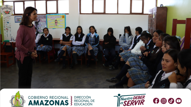 Técnicas de afrontamiento a alumnas del colegio Virgen de Asunta, Chachapoyas, Amazonas.  