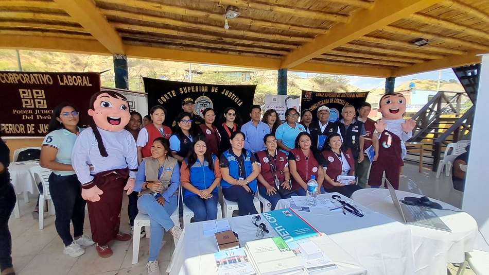 Poder Judicial de Tumbes realiza feria informativa en Cancas 