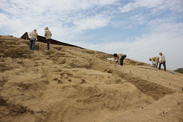 Investigación y conservación arqueológica en Huaca Bandera de Pacora en Lambayeque