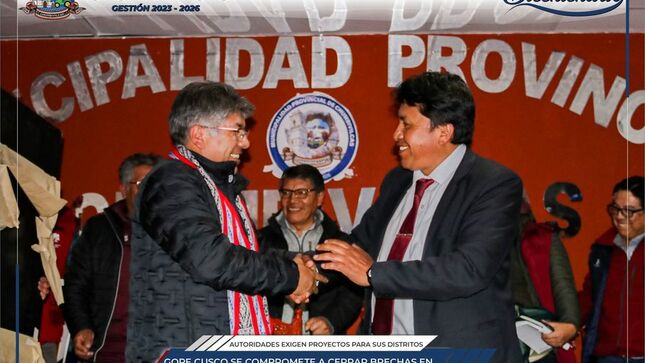 Gobierno Regional del Cusco se compromete a cerrar brechas en la provincia de Chumbivilcas 