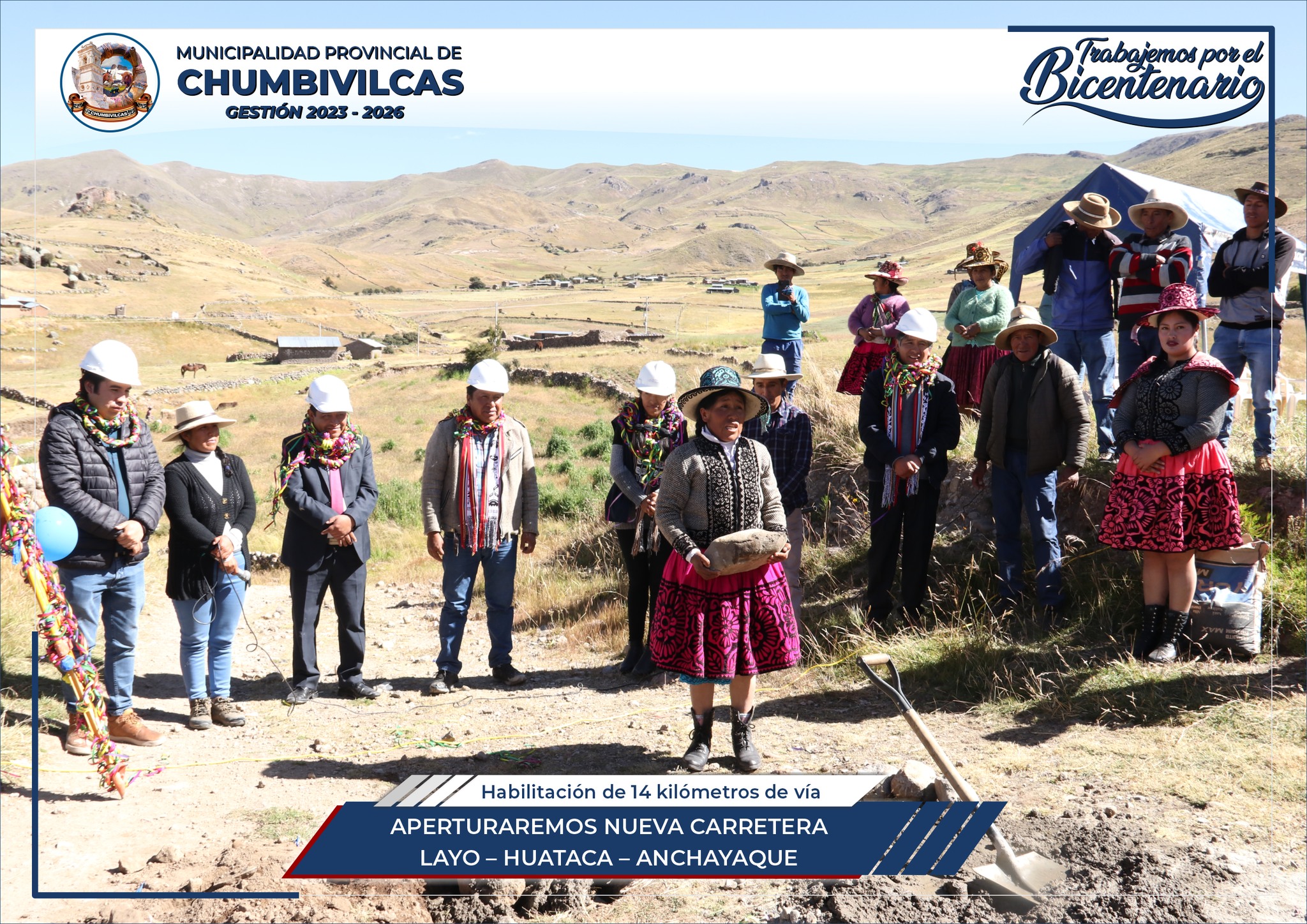 Municipalidad de Chumbivilcas apertura carretera Layo - Huataca - Anchayaque