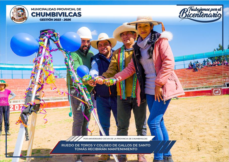 Municipalidad de Chumbivilcas inicia mantenimiento del ruedo de toros y coliseo de gallos de Santo Tomás