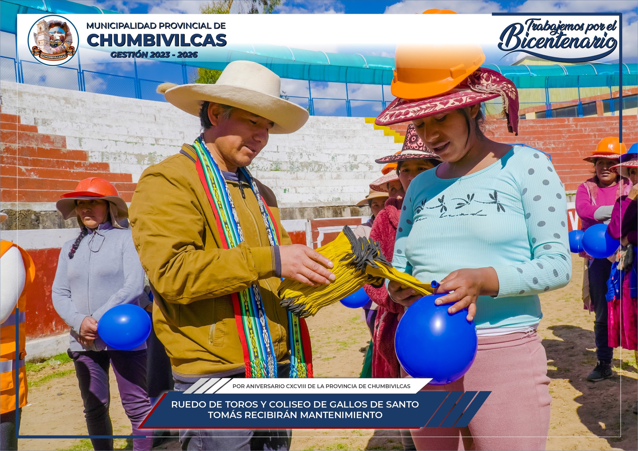 Municipalidad de Chumbivilcas inicia mantenimiento del ruedo de toros y coliseo de gallos de Santo Tomás
