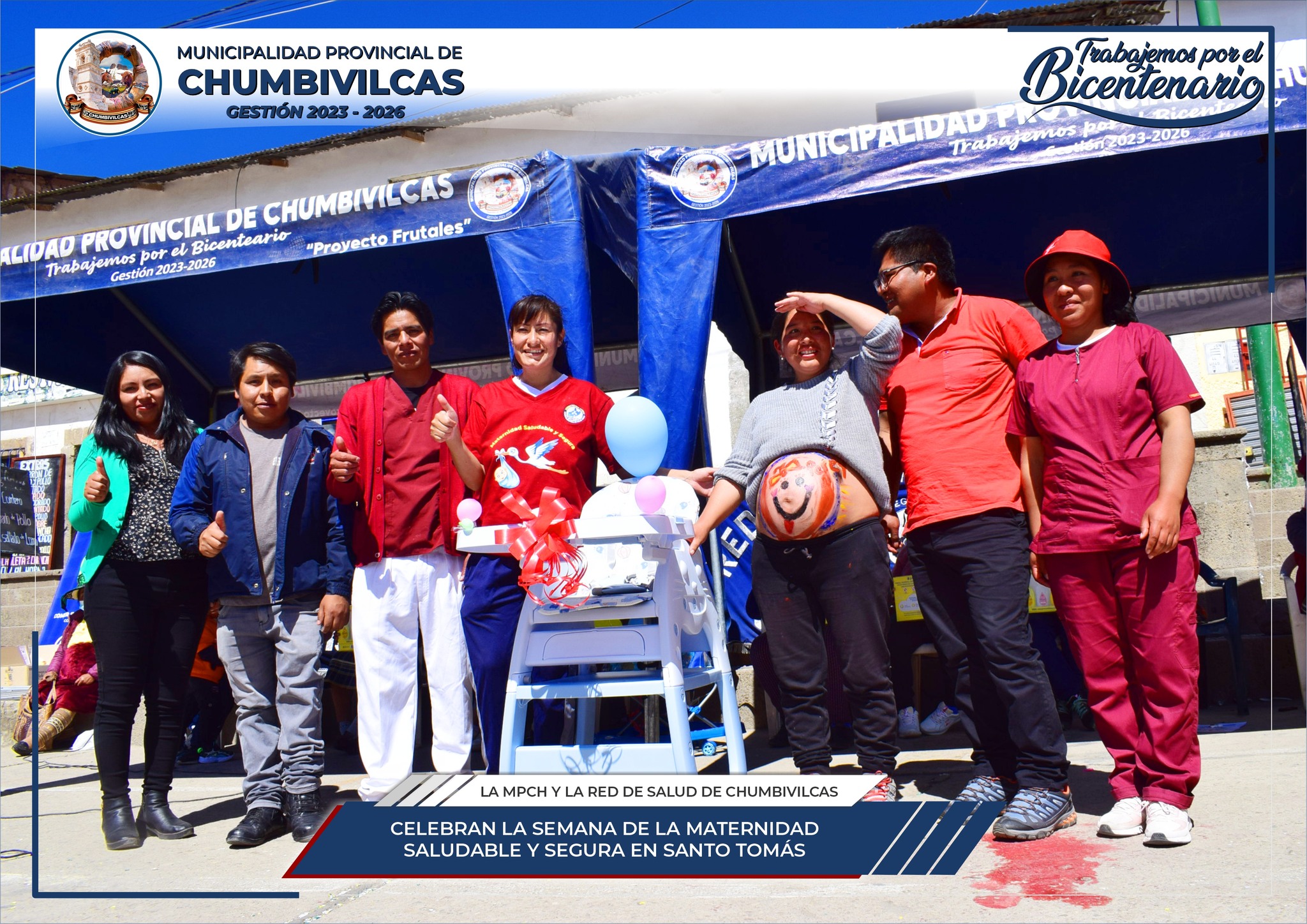 Municipalidad de Chumbivilcas celebra la semana de la maternidad saludable y segura en Santo Tomás