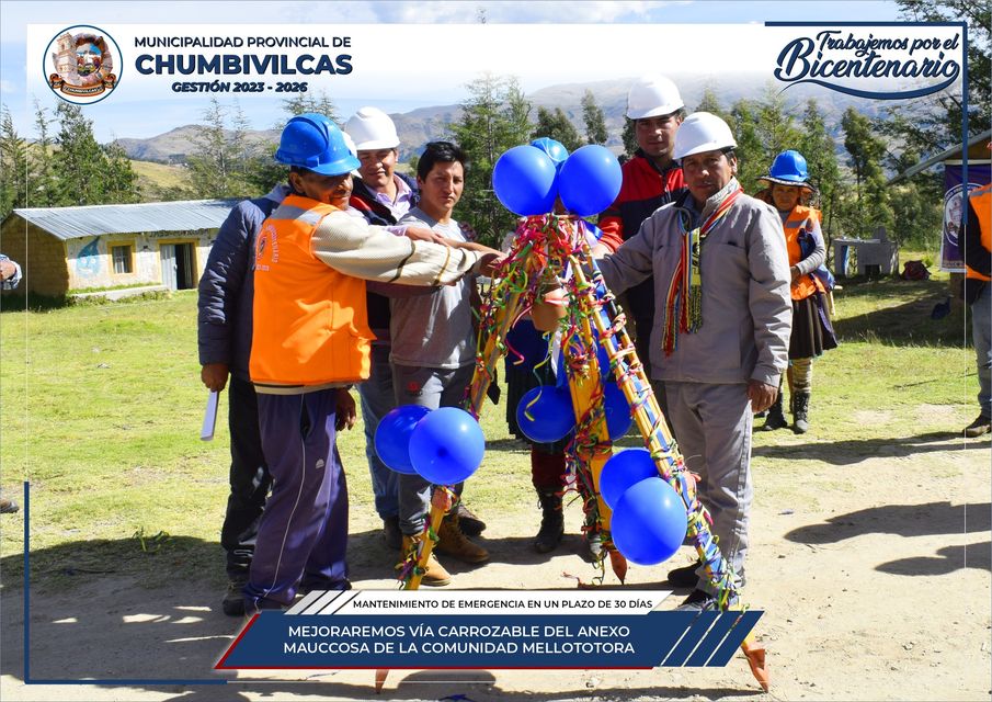 Municipalidad de Chumbivilcas mejorará vía carrozable del anexo Mauccosa de la comunidad Mellototora