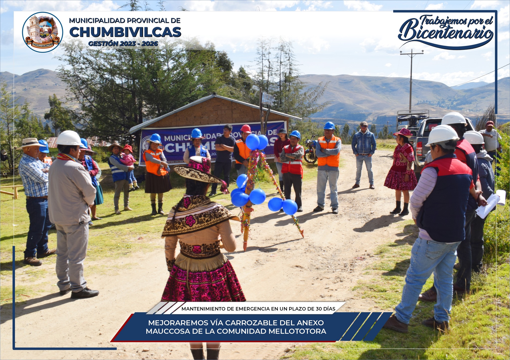 Municipalidad de Chumbivilcas mejorará vía carrozable del anexo Mauccosa de la comunidad Mellototora