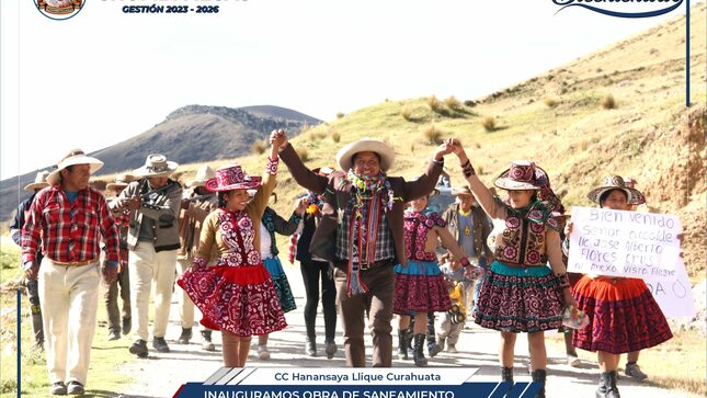 Municipalidad de Chumbivilcas inaugura obra de saneamiento básico en el anexo Vista Alegre - Santo Tomás 