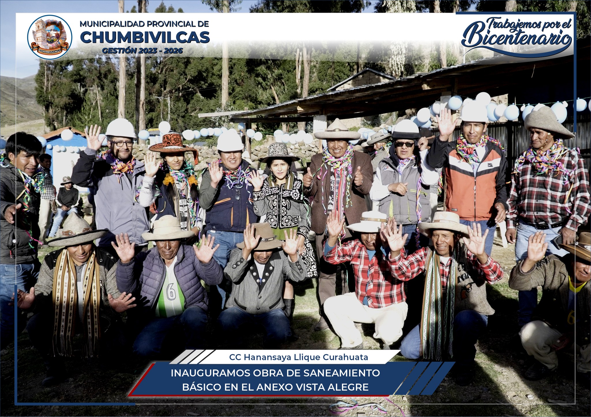 Municipalidad de Chumbivilcas inaugura obra de saneamiento básico en el anexo Vista Alegre - Santo Tomás 