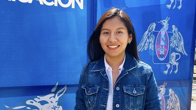 Shirley Suyon estudia Educación Secundaria con mención en Idiomas Ingles y Francés, con el apoyo del Pronabec.
