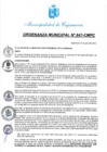 Vista preliminar de documento ORDENANZA MUNICIPAL N° 847-CMPC