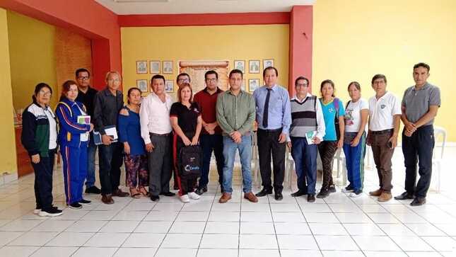 Alcalde de Nepeña coordina celebraciones por Fiestas Patrias con directores de las I.E. del distrito