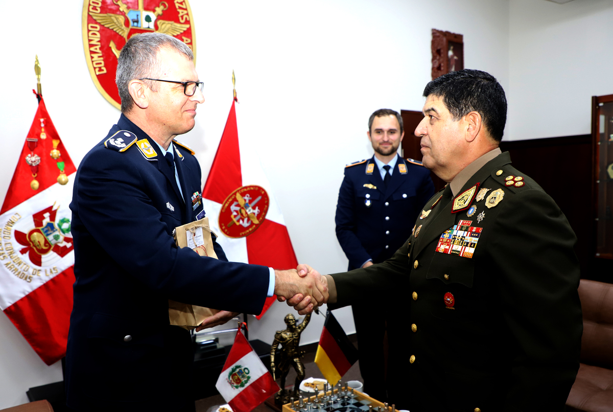 Delegación Militar de Alemania visita al Comando Conjunto de las Fuerzas Armadas