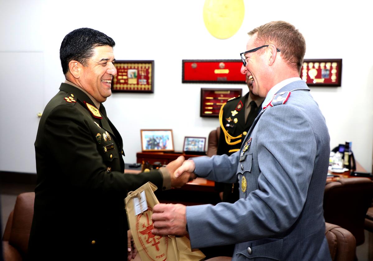 Delegación Militar de Alemania visita al Comando Conjunto de las Fuerzas Armadas