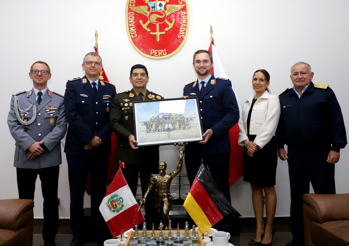 Delegación Militar de Alemania visita al Comando Conjunto de las Fuerzas Armadas
