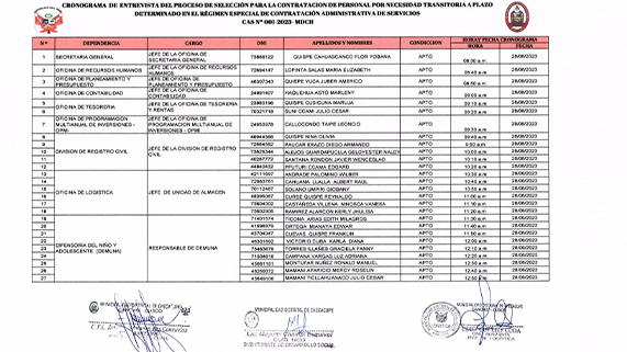 cronograma de actividad