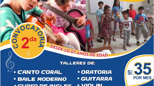 SE APERTURA SEGUNDA CONVOCATORIA PARA LOS TALLERES DE ORATORIA, CANTO CORAL Y MÁS.