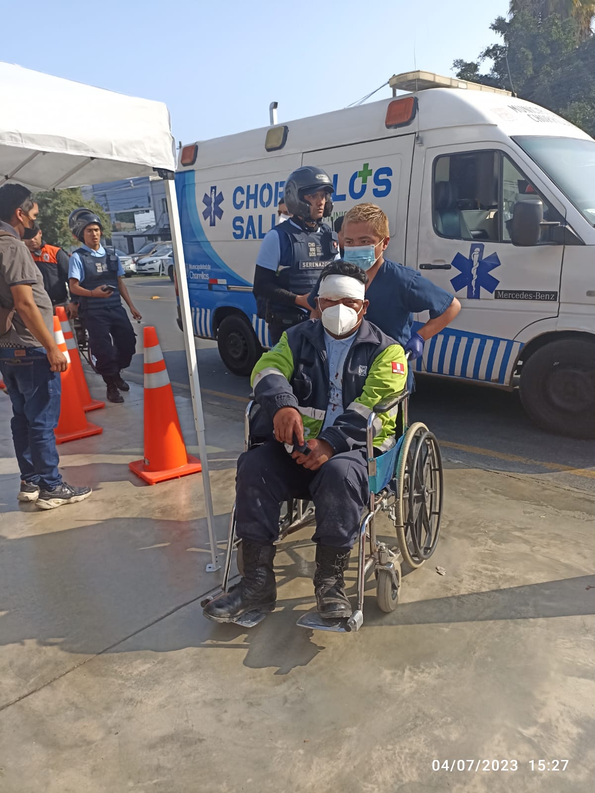 Ambos fueron trasladados al hospital Casimiro Ulloa