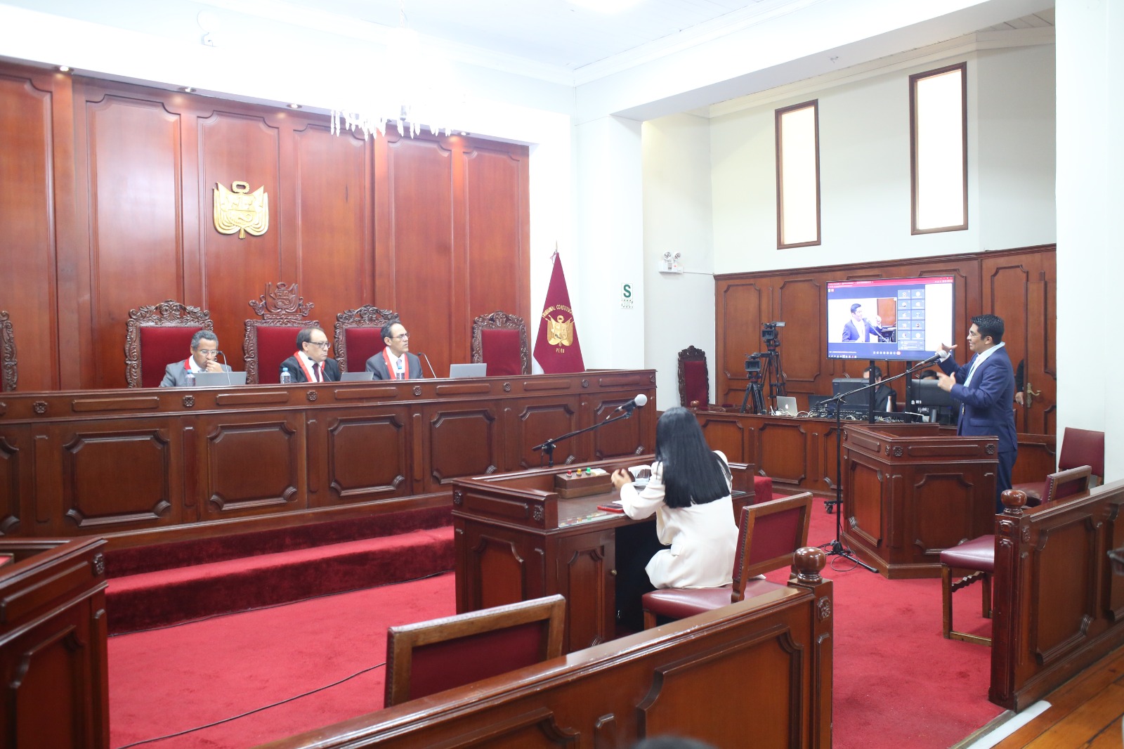 Sala Segunda sesionó en audiencia pública y dejó al voto 60 procesos constitucionales