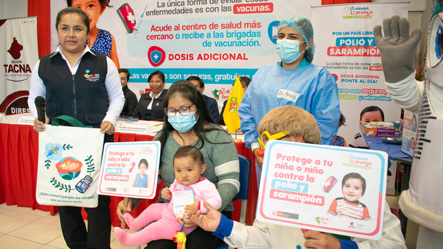 Más de 22 mil niños y niñas serán inmunizados contra la polio y sarampión