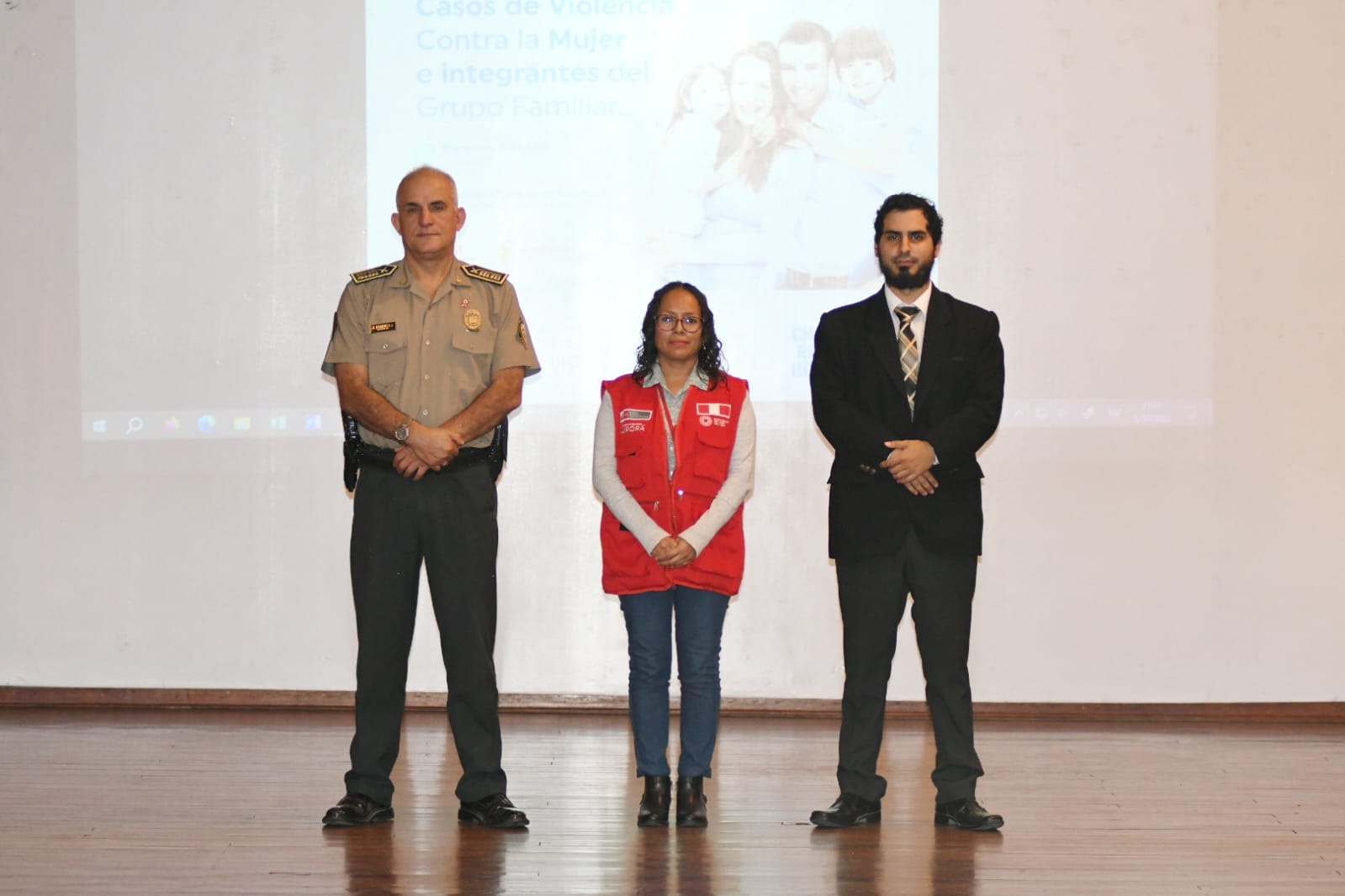 Coronel jefe de la DIVPOL Sur 2, representante del CEM de Chorrillos y fiscal de Lima Sur